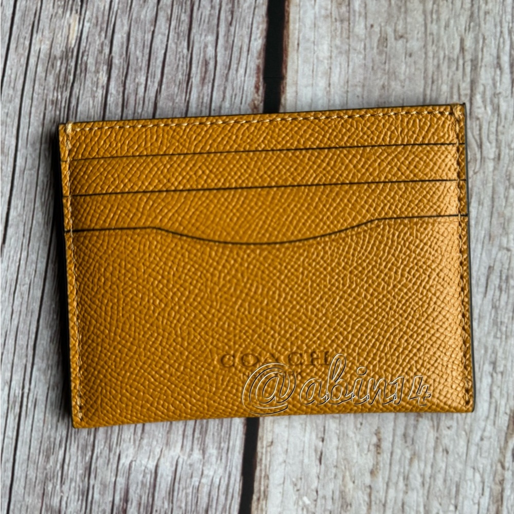 NWT Coach Leather Card Case